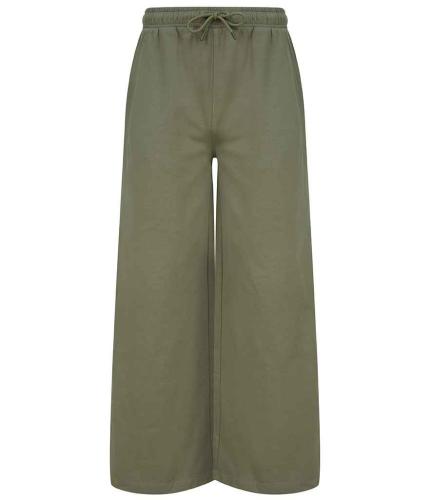 SF Ladies Sustainable Fashion Wide Leg Joggers - KHA - S